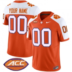Men Women Youth Clemson Tigers Vapor Limited Custom Jersey V2 All Stitched Orange Alternate