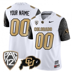 Men Women Youth Colorado Buffaloes Rocky Style Vapor Limited Custom Jersey All stitched Black Sleeves