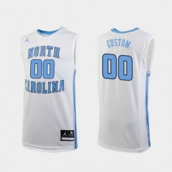 Men Women Youth Toddler North Carolina Tar Heels Custom White Replica College Basketball Jersey