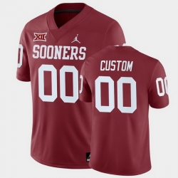 Men Women Youth Toddler Oklahoma Sooners Custom College Football Crimson Home Game Jersey