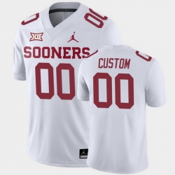 Men Women Youth Toddler Oklahoma Sooners Custom College Football White Away Game Jersey