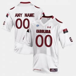 Men Women Youth Toddler South Carolina Gamecocks Custom College Limited Football White Jersey