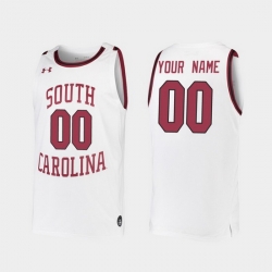 Men Women Youth Toddler South Carolina Gamecocks Custom Replica White College Basketball 2019 20 Jersey