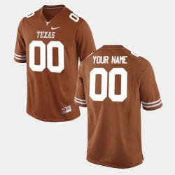 Men Women Youth Toddler Texas Longhorns Custom College Football Orange Jersey