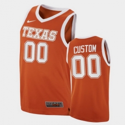 Men Women Youth Toddler Texas Longhorns Custom Replica Orange College Basketball Jersey