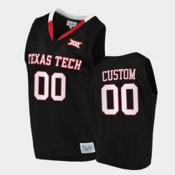Men Women Youth Toddler Texas Tech Red Raiders Custom Alumni Limited Black Basketball 2020 21 Jersey