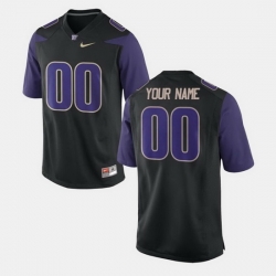 Men Women Youth Toddler Washington Huskies Custom College Limited Football Black Jersey