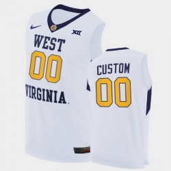 Men Women Youth Toddler West Virginia Mountaineers Custom Home White Authentic Jersey