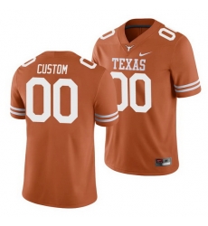 Texas Longhorns Custom Texas Orange College Football Men'S Jersey Texas Longhorns Custom Texas Orange College Football Men'S Jersey
