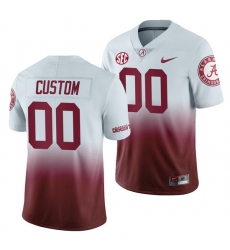 Alabama Crimson Tide Custom Gradient College Football Men's Color Crash Jersey Alabama Crimson Tide Custom Gradient College Football Men's Color Crash Jersey