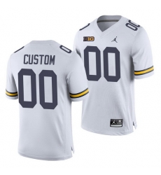 Michigan Wolverines Custom White College Football Men'S Jersey Michigan Wolverines Custom White College Football Men'S Jersey
