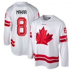 Men Canada Hockey 8 Cale Makar White 2026 Stitched Hockey Jersey