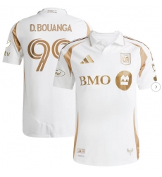 Mens LAFC Denis Bouanga adidas White 2025 Secondary Authentic Player Jersey