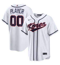 Men Korea Baseball Active Player Custom White 2026 World Baseball Classic Home Stadium Stitched Jersey Men Korea Baseball Active Player Custom White 2026 World Baseball Classic Home Stadium Stitched Jersey