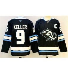 Men Utah Mammoth 9 Clayton Keller Navy 2025 With C Patch Stitched Jersey Men Utah Mammoth 9 Clayton Keller Navy 2025 With C Patch Stitched Jersey