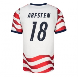 USA 2026 FIFA World Cup Soccer White Jersey Set ( Have Shorts ) Max Arfsten #18