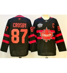 Men Canada 87 Sidney Crosby Black 2025 4 Nations Face Off Premium With C Patch Stitched Jersey Men Canada 87 Sidney Crosby Black 2025 4 Nations Face Off Premium With C Patch Stitched Jersey