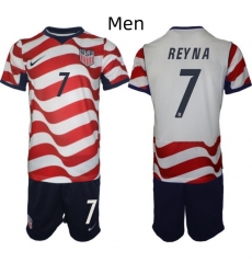 USA FIFA World Cup 2026 Soccer Red Home Jersey Giovanni Reyna #7