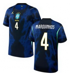 Women 4 Brazil National Team Marquinhos 2026 Home Jersey 2