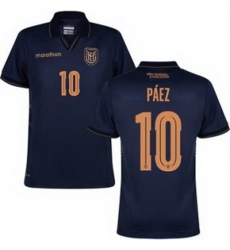 Men 10 Ecuador Kendry Paez Away Replica Jersey   2